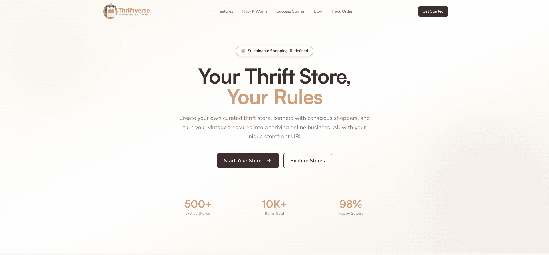 React Native E-commerce App - Thriftverse