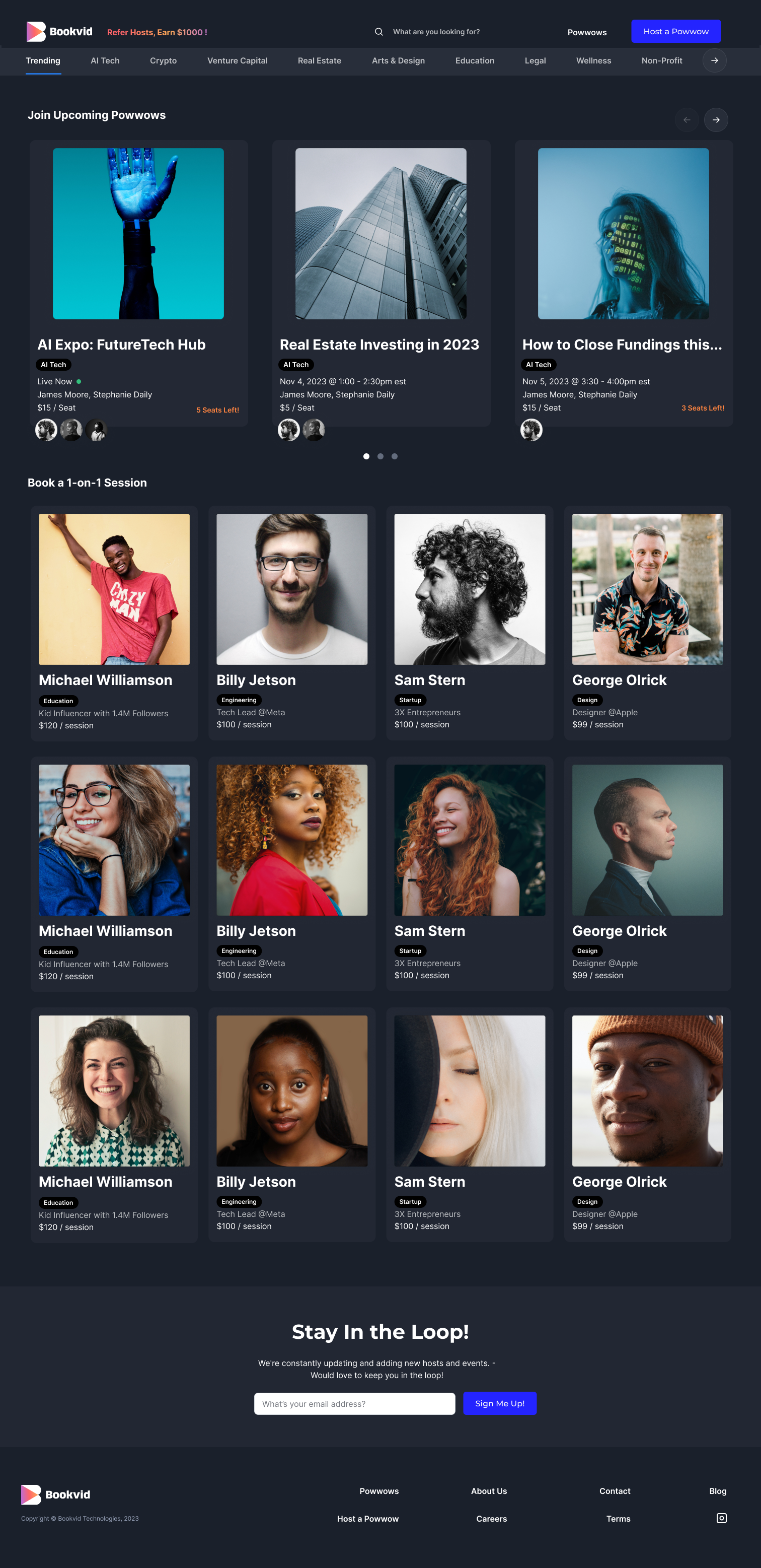 Bookvid - Live Video Booking Marketplace screenshot 1