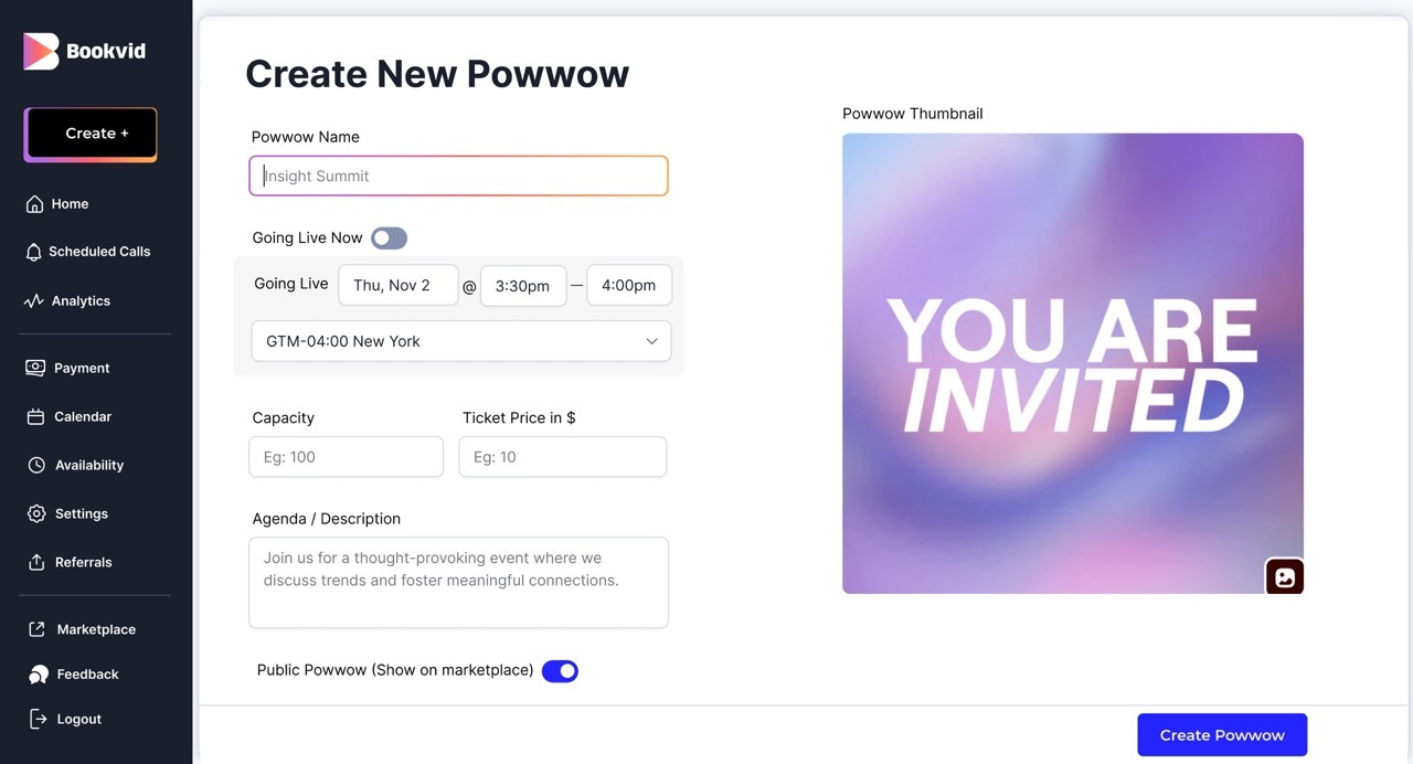 Bookvid - Live Video Booking Marketplace screenshot 3