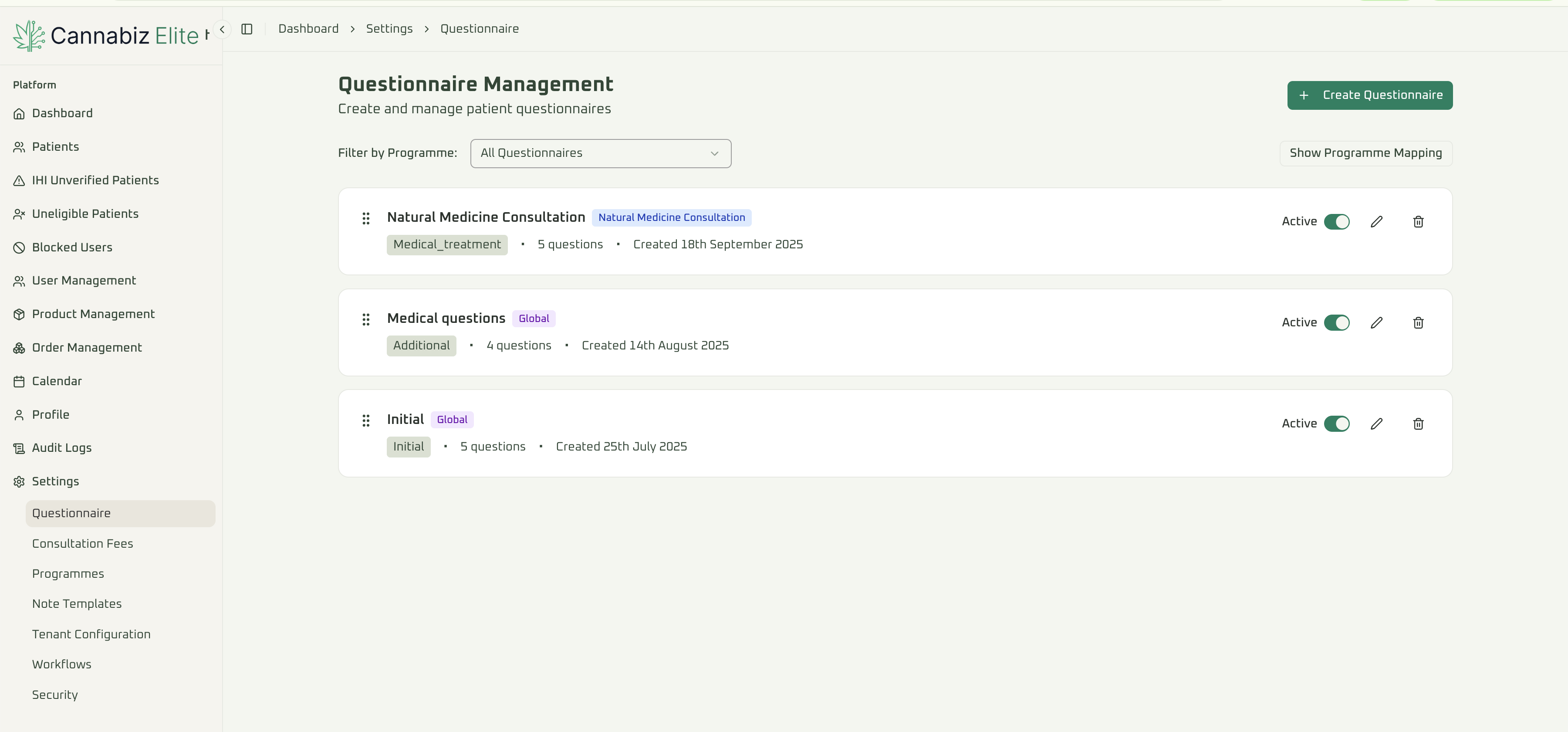 Clinic Management System - Cannabiz Elite (Australia) screenshot 2