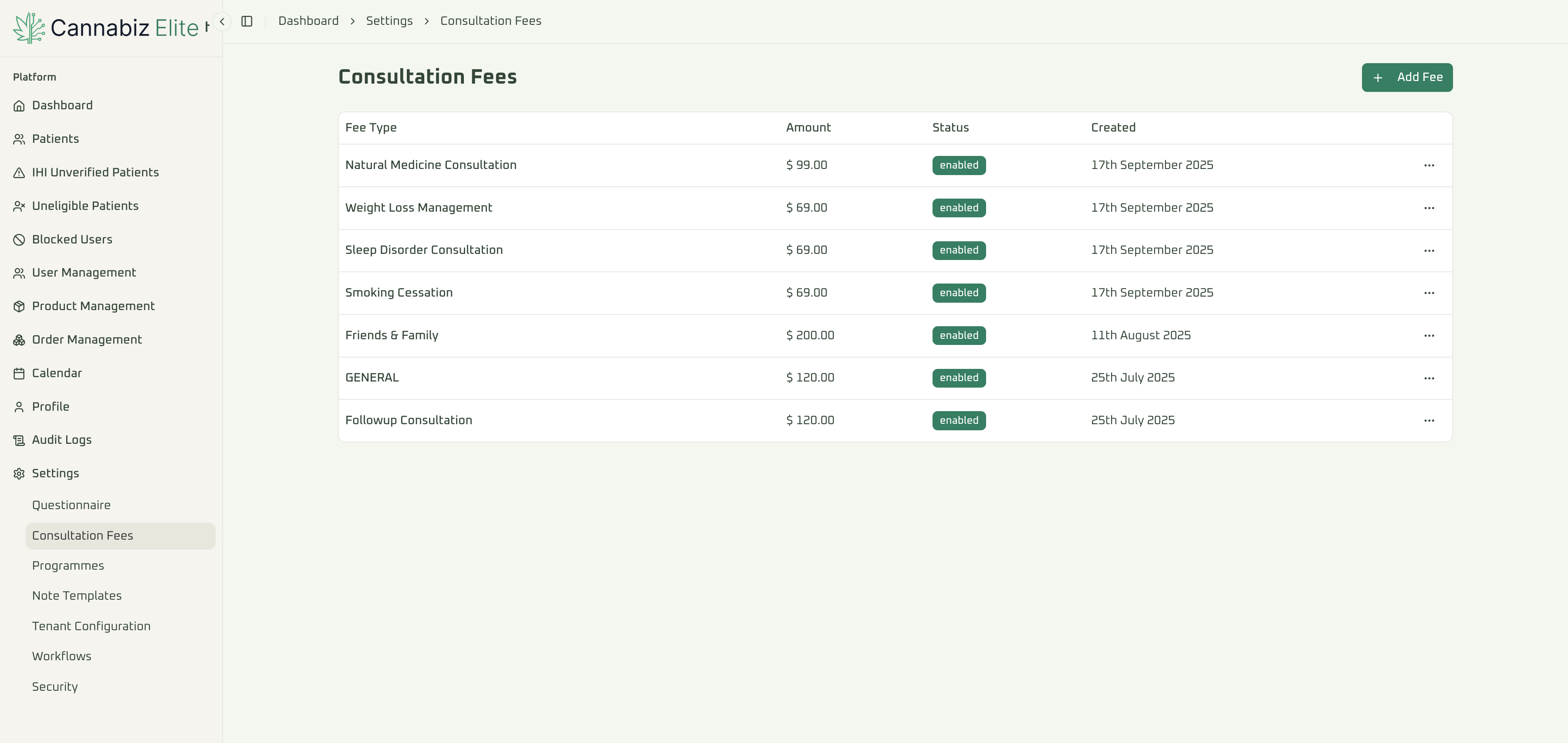 Clinic Management System - Cannabiz Elite (Australia) screenshot 3