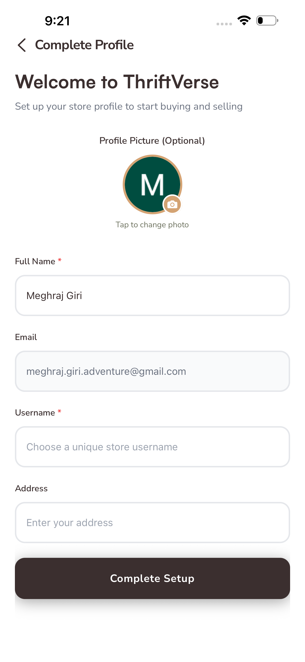 React Native E-commerce App - Thriftverse screenshot 5
