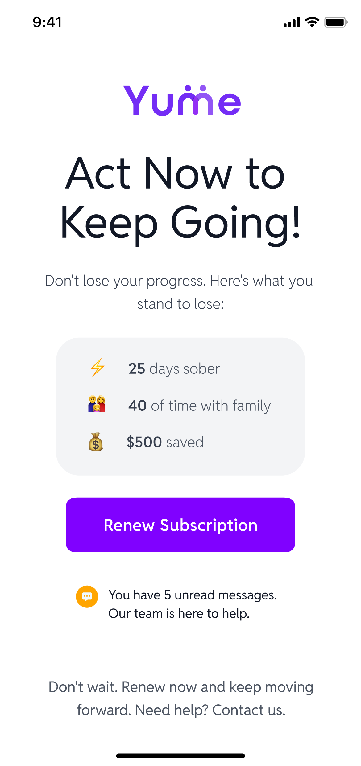 Gambling Recovery App - Yume screenshot 3